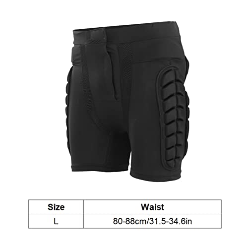 Demeras Hüftschutzhose, Schwarz, vernünftig gestaltetes Ski-Hüftpolster mit Aufbewahrungstasche für Extremsportarten – Bild 7