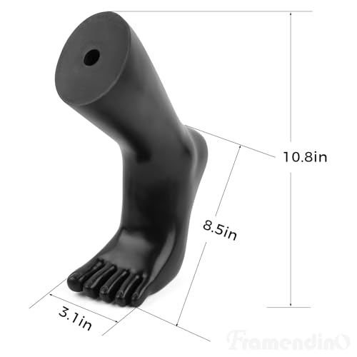 Framendino MC9334F_GROUP1 Black Mannequin Foot Display Ankle Bracelet Shoe Sock Model Display Plastic thumb #3