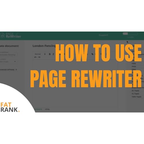 How To Use PageReWriter | Get SEO Optimised Content For Your Website Fast with Page ReWriter cover art