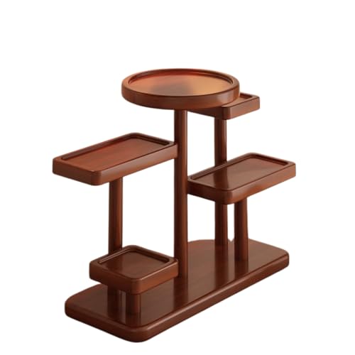 Navishendley Support de rangement en bois à plusieurs niveaux pour clés, lunettes et accessoires, étagère de bureau vintage pour le foyer, le bureau ou le salon