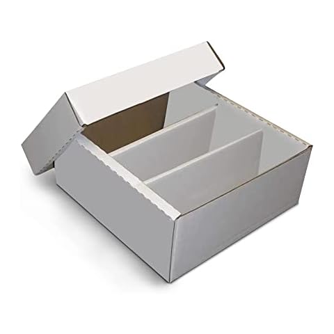 1500 Card Storage Box - Collecting Trading and Gaming Cards, Basketball, Football, Baseball, Game and Other Cards with Dividers And Cover Lid. (1-Pack) Cover