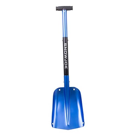 Snow Joe ATJ401M-SJB Compact Utility Shovel | 32-Inch | Aluminum | 3-Piece Smart Lock