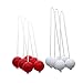 Lljsszr 6X Ladder Balls Replacement Balls Outdoor Lawn Yard for Kids Adults Family Backyard Game Ladder Toss Game Diameter 42mm, 3 Red and 3 White