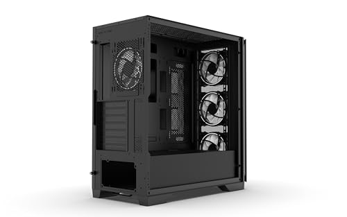 Gabinete Gaming Vida Aquilon Black ARGB con ventana de vidrio, E-ATX, 4 ventiladores ARGB, hub ARGB PWM 6 puertos, frente de malla miniatura 6