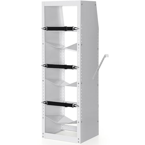 VEVOR Refrigerant Tank Rack with 3 x 30-50lb Bottle Tanks Cylinder Tank Rack 14.64x13.97x46.06 in Refrigerant Cylinder Rack Gas Cylinder Racks and Holders for Freon Gases Oxygen Nitrogen