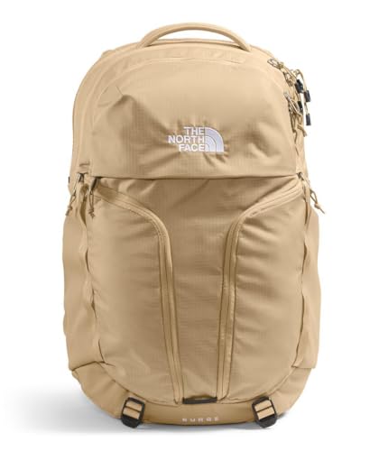 THE NORTH FACE Women's Surge Commuter Laptop Backpack - PFAS Free, Khaki Stone, One Size
