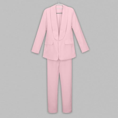 Girls Suit Set Open Front Long Sleeve Lapel Jacket Outfit for Teen Youth Formal and Casual Wear4