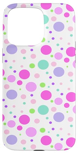 Colorful Polka Dot Abstract Polkadots Pink and Purple �X�}�z�P�[�X iPhone 15 Pro Max �p