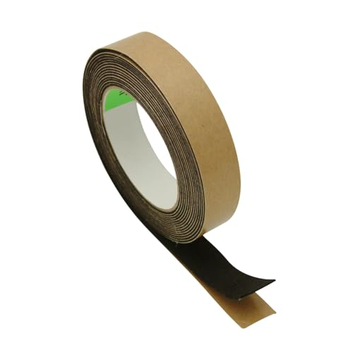 FindTape Polyester 1mm Felt Tape – 1 in. x 15 ft. Felt Strips with Adhesive Backing and Furniture Strips, Great for Arts and Crafts, Classrooms, and Protecting Furniture (Black)