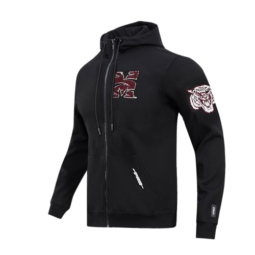 Image of Pro Standard Mens College Classic Chenille Cotton Double Knit Full Zip Hoodie
