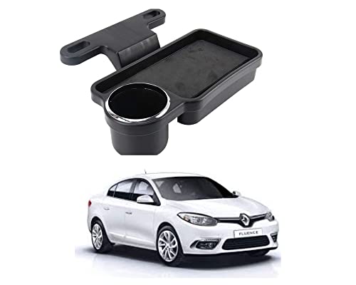 Image of Oshotto (FT-04) Foldable Car Auto Headrest Rear Back Seat Table Drink Food Cup Tray Holder Compatible with Renault Fluence