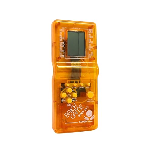 Mini Game Retro Anos 90 - Console Portátil Classic 9999 em Plástico ABS Translúcido - Cores Diversas