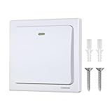 Acegoo Interruptor de Pared inalámbrico, autoalimentado cinética de un Interruptor de cableado no Requiere batería de Control Remoto de iluminación & Aplicaciones Funciona la sincronización