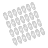 FOMIYES 20pairs Soft Silicone Nose Pads for Glasses Anti-Slip Optical Frames Comfortable and Durable Nose Support for All Face Shapes Easy to Install and Colorfast