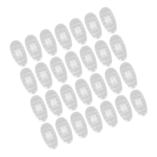 FOMIYES 20pairs Soft Silicone Nose Pads for Glasses Anti-Slip Optical Frames Comfortable and Durable Nose Support for All Face Shapes Easy to Install and Colorfast