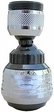 Replacement for Siroflex Kitchen Swivel Spray Aerator, 360 Degree, Black & Chrome