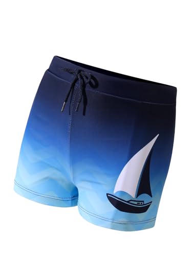Comfyouth Badehose Jungen Wellenmuster Badeshorts Kinder...