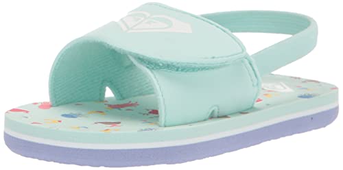 Image of Roxy Girl's TW Finn Sling Back Flip Flop Sandal Sandal, NAVY DREAM, 7 M M US Toddler