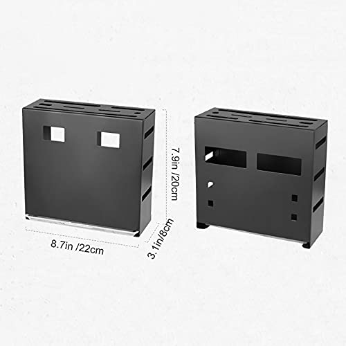 Bloque de cuchillas universal para organizar encimeras y guardar 9 cuchillos con tijeras 6