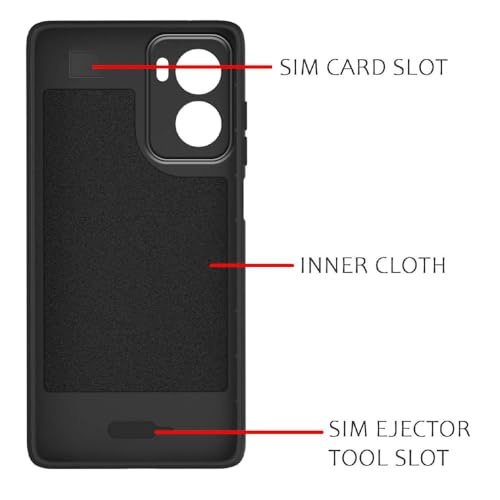 Image of Shockproof Case for Motorola Moto G06 4G / G06 Power 4G | Full Camera Protection | TPU Flexible Back Cover for Motorola Moto G06 4G / G06 Power 4G (Matte Black)