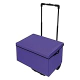 HUOMMGS Einkaufstrolley Klappbar Einkaufswagen Trolley Einkaufstrolley Kohlenstoffstahl Einkaufstrolleys Mobil Einkaufstasche mit Rollen Einkaufs Wagen für Kurze Reisen, Gütertransport (Orange)