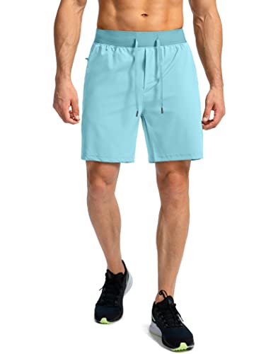 Image of Soothfeel Men's Running Shorts with Zipper Pockets 9 inch / 7 inch / 5 inch Quick Dry Eight Basketball Gym Workout Athletic Shorts