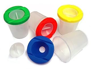 Major Brushes Non-Spill Paint Pots - Pack of 4