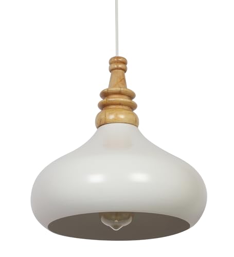 Image of MONI Lights Celling Hanging Light for Room, Table, Holl, Garden House Decoration Pendants Light of Pattern Aluminium White ML-056WHT(Pack of 2)