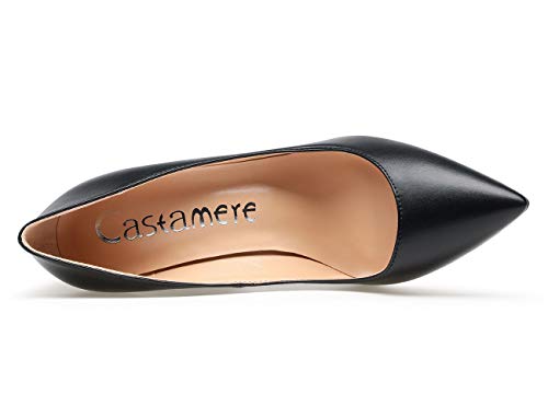 Castamere Womens High Block Heels Pointed Toe Slip-on Pumps 10CM3