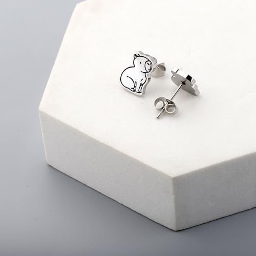 OKEYCH Capybara Lover Gift Stud Earrings - Capybara Merch4