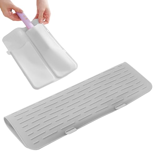Bolsa para plancha plana: bolsa de soporte de silicona resistente al calor para herramientas para el cabello, organizador de rizadores de viaje, estuche para alisador portátil, almacenamiento seguro d Bolsa para plancha plana: bolsa de soporte de silicona resistente al calor para herramientas para el cabello, organizador de rizadores de viaje, estuche para alisador portátil, almacenamiento seguro d