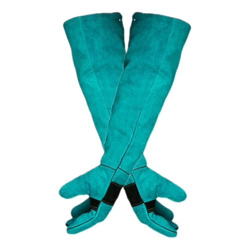 ペット用保護手袋 ? 耐バイトレザーミット、傷に強い安全ギア | 爬虫類の取扱、犬の訓練、猫のグルーミング、鳥の餌やり、動物の世話、ガーデニング作業、農機具の使用に最適な多目的厚手シールド