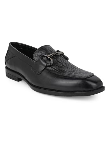 Image of ALBERTO TORRESI Premium Branded Horsebit Formal Leather Loafer with TPR Sole and Heel Support