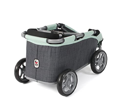 Bayer Chic 2000 - Ziehwagen Skipper, Kleiner Bollerwagen für Teddys, Puppen und Spielzeug, dunkelgrau, Melange Anthrazit, Mint, 660-67
