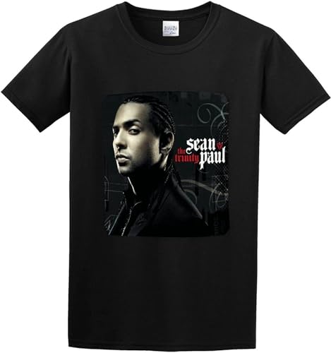 BEIYANUO Men's Sean Paul The Trinity T-Shirt Print Shirt Short Sleeve O Neck S