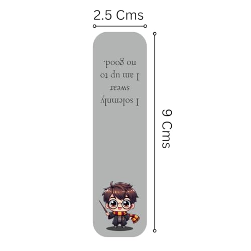 Image of Zesta Magnetic Bookmark Set of 7 | Aesthetic Book Mark for Reading | Cute Anime Bookmarks for Kids, Students | Book Accessories for Novels, Gifts for Readers(Harry Potter Magnetic Bookmark, 9X2.5 Cms)