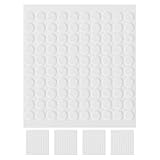 HOODANCOS 500 piezas Puntos Adhesivos Redondos Transparentes Doble Cara Pegamento Removible sin para Posters Manualidades y...