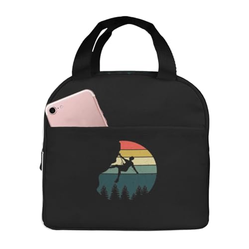 Rock Climbing Insulated Lunch Bag for Adults
