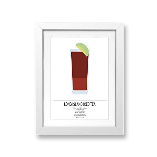 QIANWEIXI Kunstdrucke Auf Leinwand,Kein Rahmen Cocktail Poster Mixoligy Rezepte Drucken Alkohol Getränke Wandkunst Leinwand Malerei Dekoration Für Küche Und Wohnzimmer-40X50Cm Kein Rahmen thumbnail