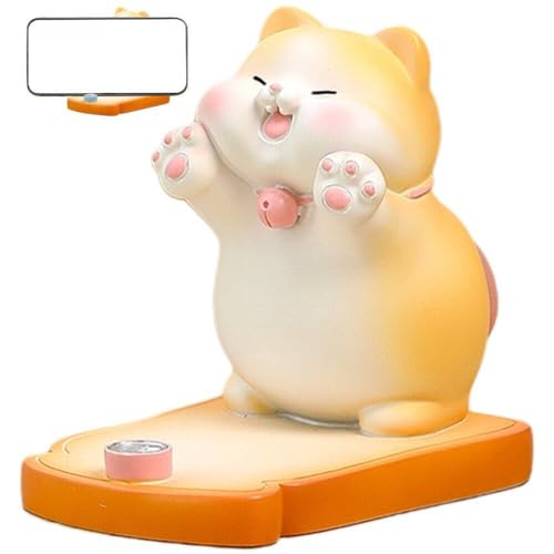 Support de téléphone portable chat mignon, le cadeau de bureau idéal - 8