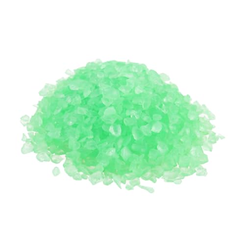 STOBAZA Fish Tank Sand and Gravel Natural for Freshwater Tank 500g Green Glass Sand Decor