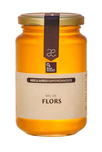 Miel de Flores. Origen Alt Empordà, Cataluña, España. 100% natural, artesana y sin pasteurizar. Miel directa del apicultor. (Tarro cristal 1000 gr.)