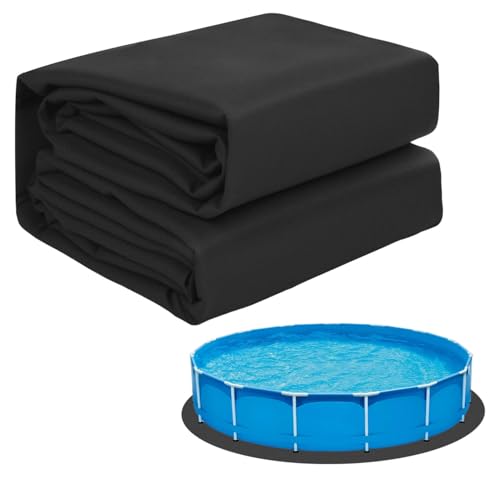 Gonioa 15 FT Pool Pad for Above Ground Pools Round Pool Liner Pad Under Pool Mat for Above Ground Pools Heavy Duty Pools Ground Pad to Prevent Puncture and Extend Liner Life