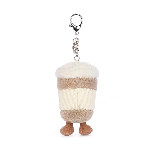 Jellycat Amuseables Coffee-To-Go Bag Charm, 4.5 inches - Food and Drink Plush Keychain - Great Gift Idea3