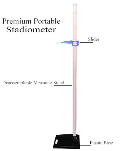 Image of Height Measuring Scale Stadiometer For Adults and Children | 210cm Range | Accurate Readings | Portable and Light Weight | Unbreakable Base for Height Measurement | Premium Height Gauge