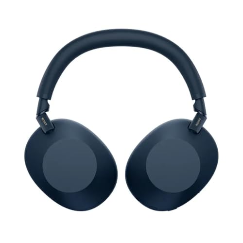 Image of SONY WH-1000XM6 Flagship Noise Cancelling Over-Ear Wireless Headphones, Signature Hi-Res Sound, Ultimate Convenience, Foldable Design, Durable Case, 30 Hour Battery, iOS & Android, Midnight Blue