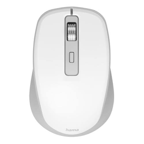 Hama Maus kabellos, Bluetooth/Funk (Multi Device, optische Bluetooth Maus ohne Klickgeräusch, Funkmaus mit 7 Tasten, 800/1200/1600 DPI, KI Assistent, ideal als Computermaus, Laptopmaus) weiß Hama Maus kabellos, Bluetooth/Funk (Multi Device, optische Bluetooth Maus ohne Klickgeräusch, Funkmaus mit 7 Tasten, 800/1200/1600 DPI, KI Assistent, ideal als Computermaus, Laptopmaus) weiß