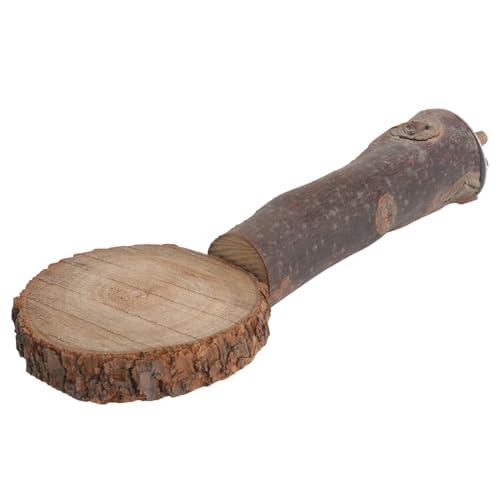 Yardwe 1pc Wooden Bird Platform Stand Pole for Pet Parrots Sturdy Gangplank for Birds for Climbing and Playing Supplies Natural Wood