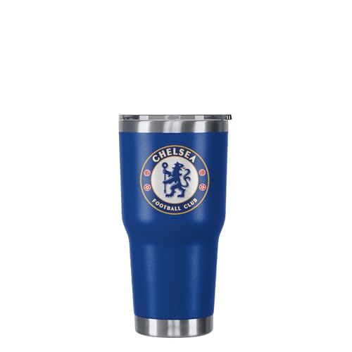 FOCO Offiziell lizenzierter Chelsea FC Fußball, 850 ml, isolierter Reisebecher