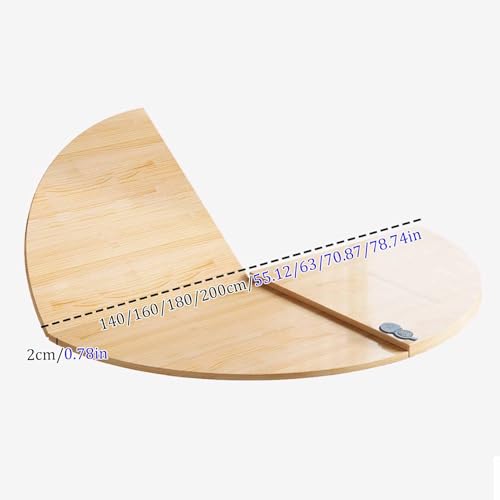 Plateau de table rond pliable 160cm solution pour manque de place - 4